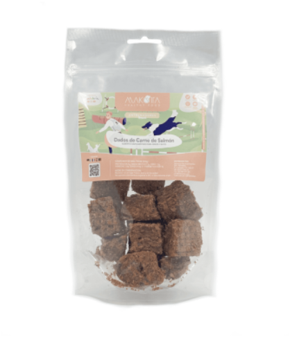 Dados de Salmón para Entrenamiento – Snack Natural para Perros