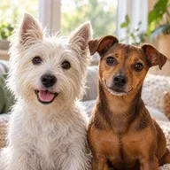 Foto ilustrativa de dos perros pequeños