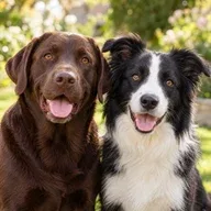 Foto ilustrativa de dos perros adultos